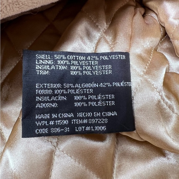 Weatherproof All Weather Mid Length Car Coat Ivory Size XL Insulated Zip Classic - Picture 12 of 13